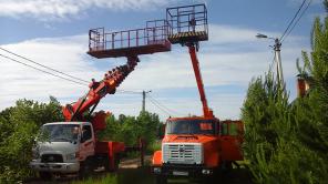 Аренда автовышки 18-28м люлька-балкон